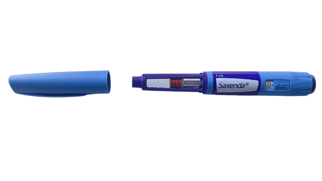 An open Saxenda pen.